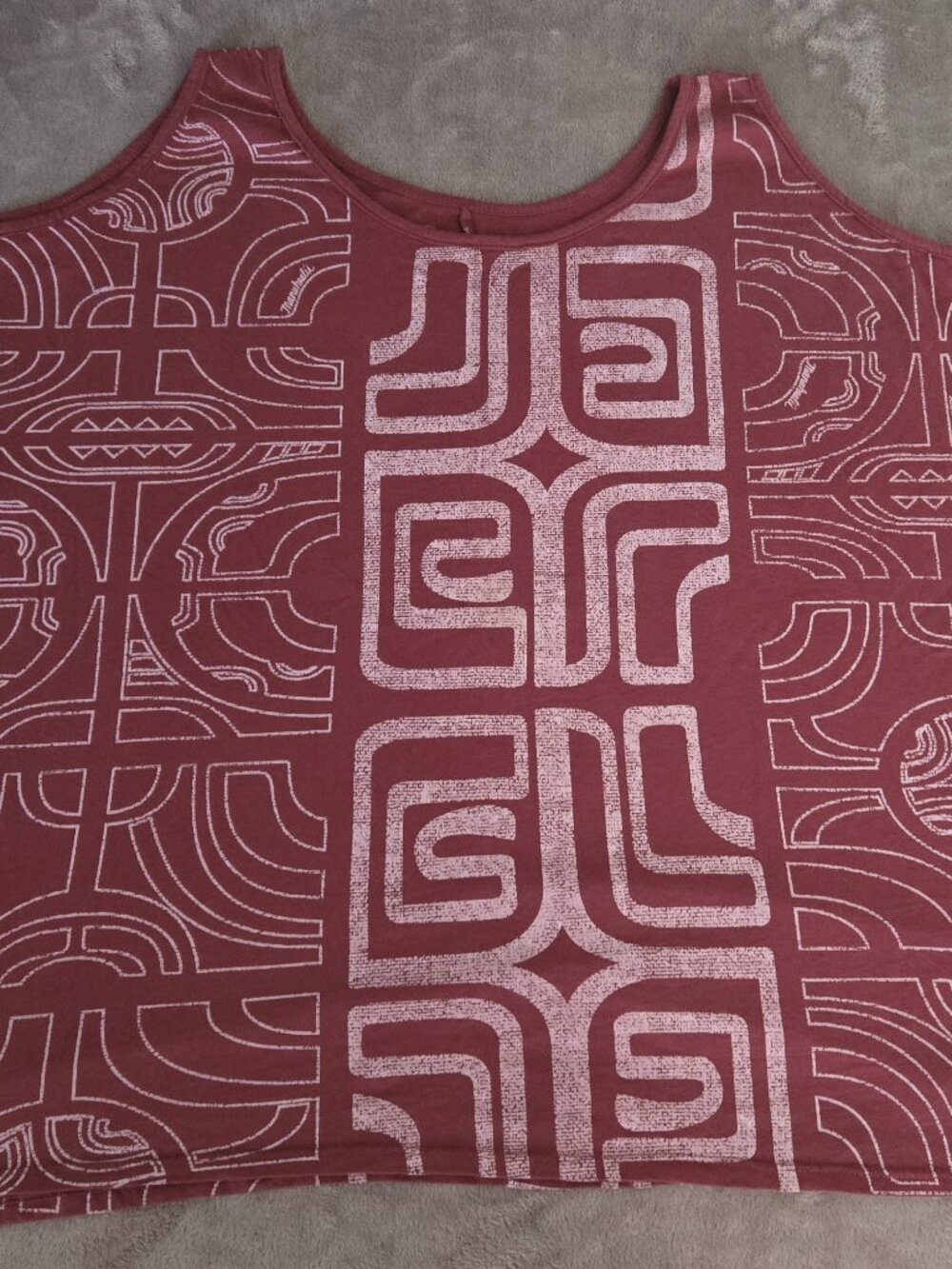Vintage Manuhealii Women's Red Top Made in USA Size Medium